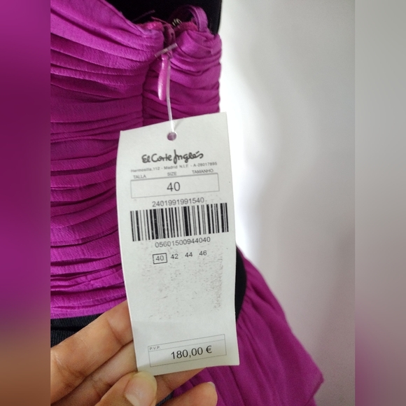 Brand new Purple Long Gown Made in Spain Size 40 - Picture 15 of 16
